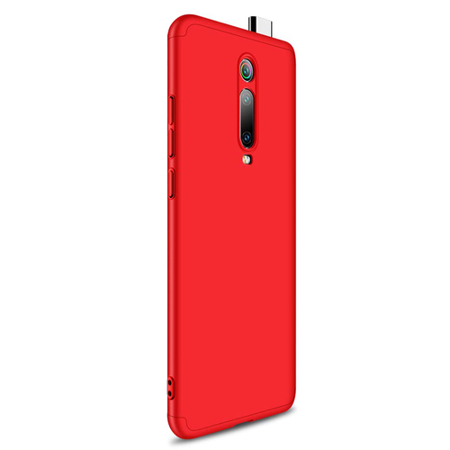 Microsonic Xiaomi Mi 9T Kılıf Double Dip 360 Protective Kırmızı