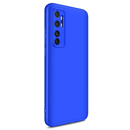 Microsonic Xiaomi Mi Note 10 Lite Kılıf Double Dip 360 Protective Mavi