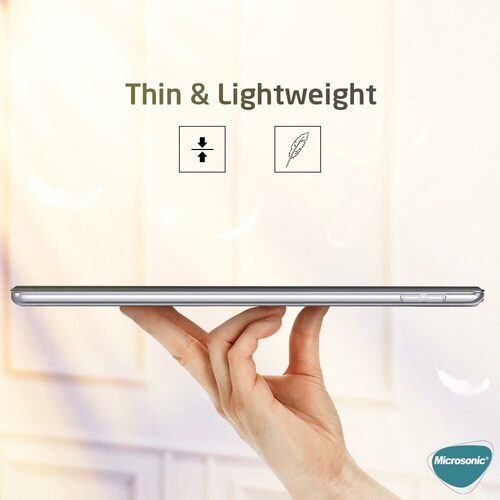 Microsonic Xiaomi Mi Pad 5 Smart Case ve arka Kılıf Gümüş