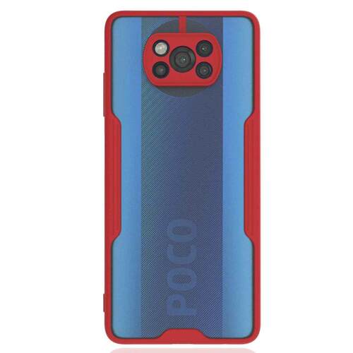 Microsonic Xiaomi Poco X3 NFC Kılıf Paradise Glow Kırmızı