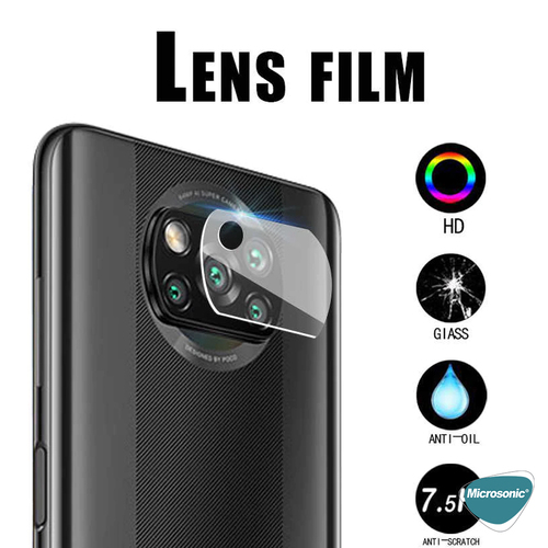 Microsonic Xiaomi Poco X3 Pro Kamera Lens Koruma Camı