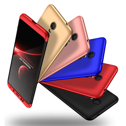 Microsonic Xiaomi Redmi 5 Kılıf Double Dip 360 Protective Kırmızı