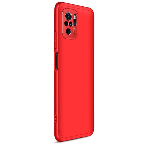 Microsonic Xiaomi Redmi Note 10 Kılıf Double Dip 360 Protective Kırmızı