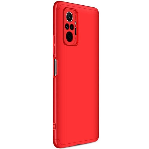 Microsonic Xiaomi Redmi Note 10 Pro Max Kılıf Double Dip 360 Protective Kırmızı