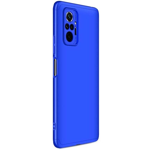 Microsonic Xiaomi Redmi Note 10 Pro Max Kılıf Double Dip 360 Protective Mavi