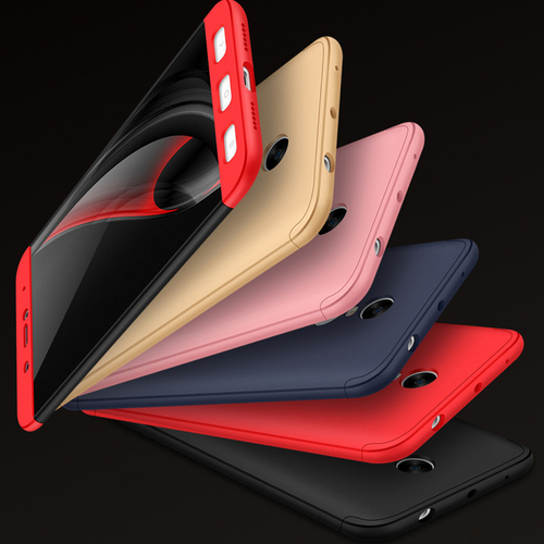 Microsonic Xiaomi Redmi Note 4X Kılıf Double Dip 360 Protective Kırmızı