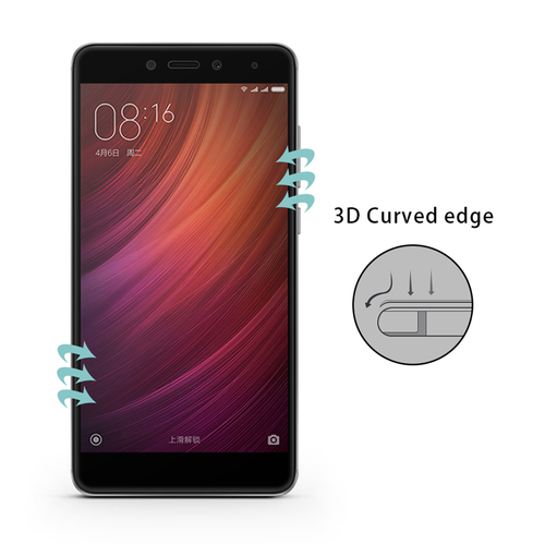 Microsonic Xiaomi Redmi Note 4X Tam Kaplayan Temperli Cam Ekran koruyucu Kırılmaz Film Beyaz
