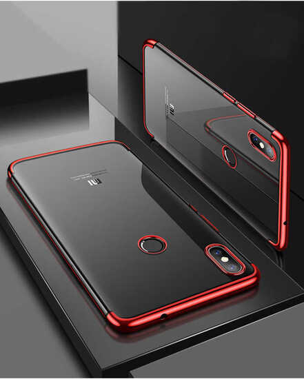 Microsonic Xiaomi Redmi Note 5 Kılıf Skyfall Transparent Clear Kırmızı