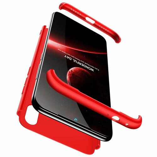 Microsonic Xiaomi Redmi Note 7 Kılıf Double Dip 360 Protective Kırmızı