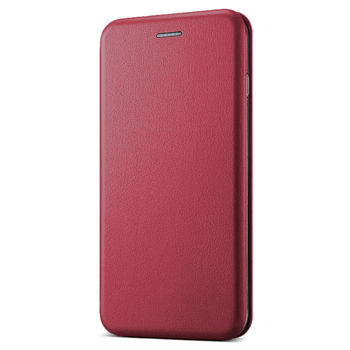 Microsonic Xiaomi Redmi Note 9 Pro Kılıf Ultra Slim Leather Design Flip Cover Bordo