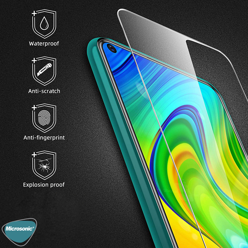 Microsonic Xiaomi Redmi Note 9 Tempered Glass Screen Protector