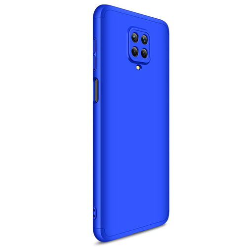 Microsonic Xiaomi Redmi Note 9S Kılıf Double Dip 360 Protective Mavi