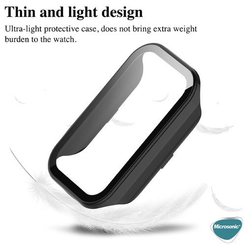 Microsonic Xiaomi Redmi Smart Band 2 Kılıf Matte Premium Slim WatchBand Siyah